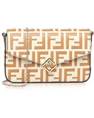 Fendi Wallets Calfskin - Metallic