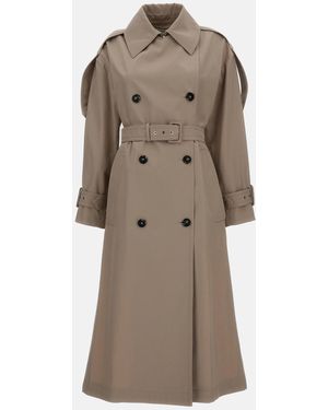 Sportmax Spxgocce Water Repellent Trench Coat - Brown