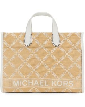 MICHAEL Michael Kors Large Tote Bag Polyethylene Handbags - Natural