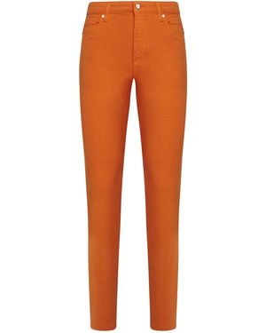 Kiton Trousers Cotton - Orange