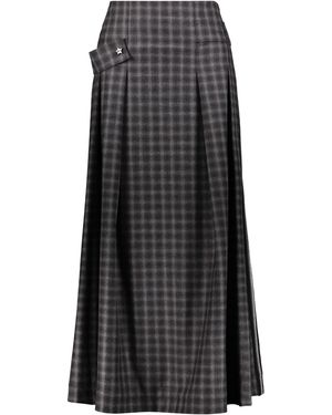 Lorena Antoniazzi Pleated Midi Skirt - Black