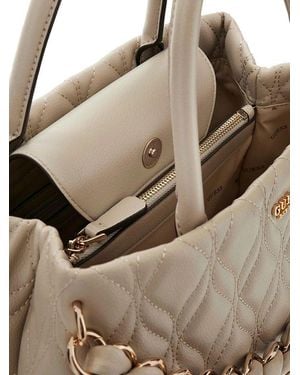 Guess Satchel Bag Polyurethane Satchel-Bags - Brown