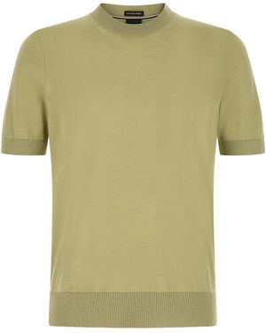 BOSS Extra-Fine Merino Wool T-Shirt - Green