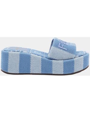 Fendi Denim Sandals - Blue