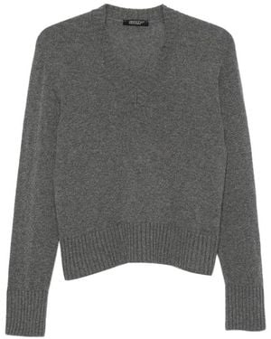 Aragona V-Neck Cashmere Sweater Sweaters - Gray