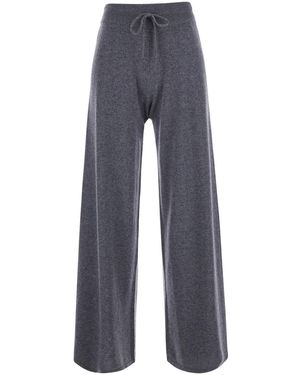 Lisa Yang Pants Sofi Cashmere Knitted - Blue