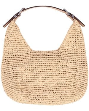 Michael Kors Sm Hobo Shldr Polypropylene Cross Bag - Natural