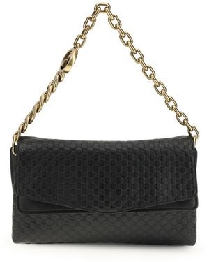 Gucci Medium Chain Shoulder Bag Calf Leather Bos Taurus - Black