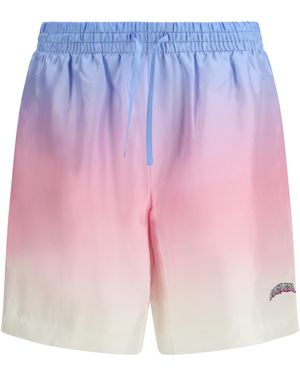 CASABLANCA Gradient Shorts Silk Bermuda - Pink