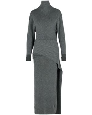 Lanvin Wool Blend Dress - Gray
