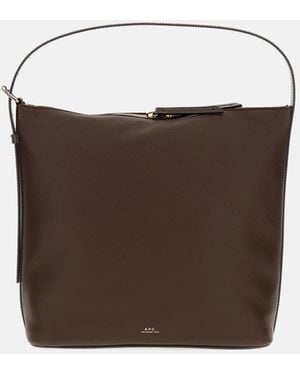 A.P.C. Sac Vera Shoulder Bag - Brown