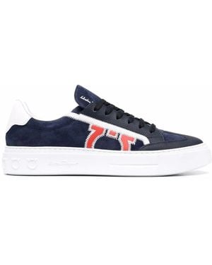 Ferragamo Borg 5 Low-Top Shoes - Blue