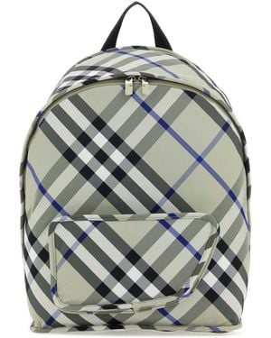 Burberry Nylon Shield Backpack - Gray