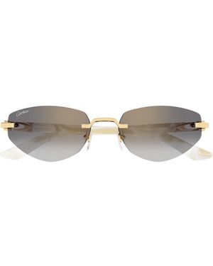 Cartier Ct0580S Décor C Allongé De Sunglasses - Grey