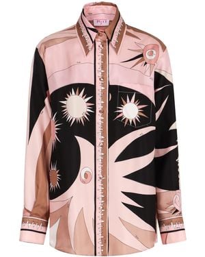 Emilio Pucci Printed Silk Shirt - Pink