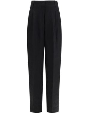 Max Mara Linen Trousers - Black