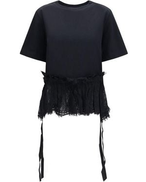 McQueen Cotton T-Shirt - Black