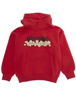 Moschino Hoodie Cotton Hoods & Sweatshirts - Red