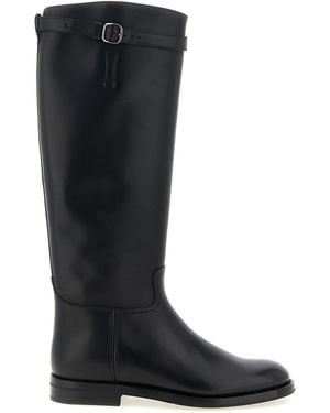 Church's Calfskin Over The Knee Shoe - Black