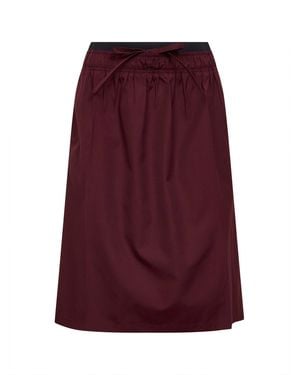 Prada Twill Midi Skirt - Purple