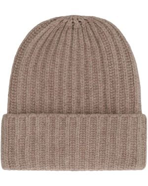 Malo Wool And Cashmere Hat - Brown