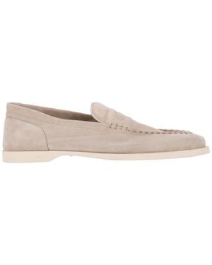 John Lobb Flat Shoes Leather - White
