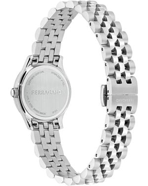 Ferragamo Duo Quartz Watch Bijoux - White