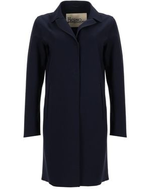 Herno First Act Coat Polyamide Elastane Trench & Raincoats - Blue