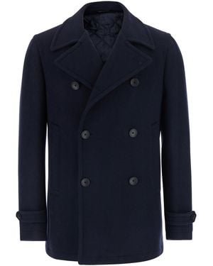 Tagliatore Wool Coat - Blue