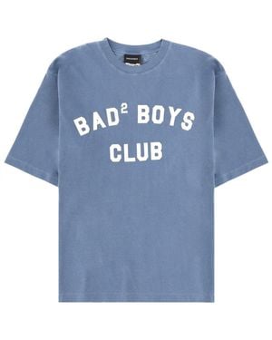 DSquared² Embroidered T-Shirt Cotton T-Shirts - Blue