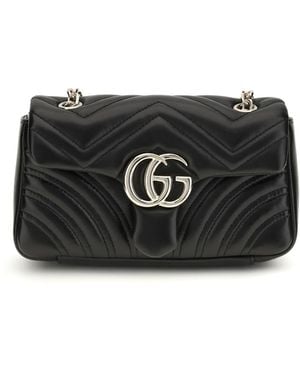 Gucci Gg Marmont Small Shoulder Bag - Black