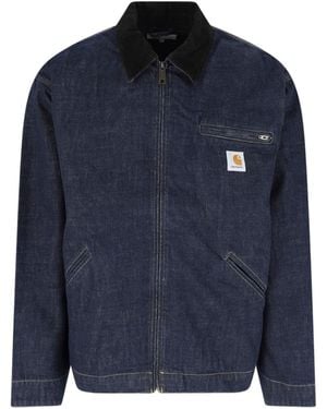 Carhartt Denim Jacket Og Detroit - Blue