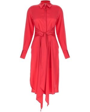 Le twins Cervia Dress Silk Elastane - Red