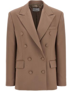 GIUSEPPE DI MORABITO Double-Breasted Blazer - Brown