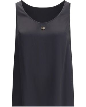 Dolce & Gabbana Silk Top - Blue