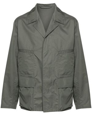 Lemaire Cotton Blend Multipocket Overshirt - Grey