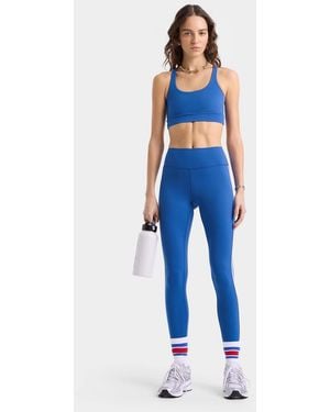 SPORTY&RICH Bold Health Legging Nylon Elasthanne Pant - Blue