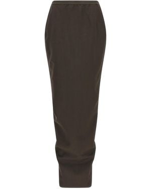 Rick Owens Soft Pillar Long Skirt - Multicolor