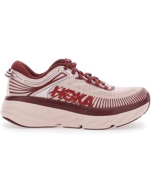 Hoka One One Trainers Bondi 7 Tech Fabric - Pink