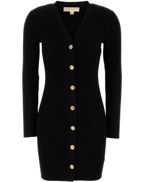 Michael Kors Stretch Viscose Blend Dress - Black