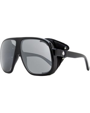 Moncler Diffractor Apres Ski Sunglasses Ml0206 05C 66Mm Plastic (Injected) - Black