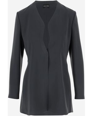 Giorgio Armani Single-Breasted Jacket - Blue