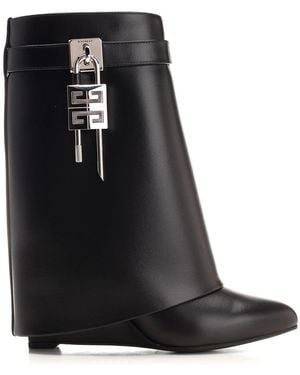 Givenchy Shark Lock Ankle Boots - Black