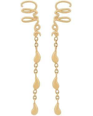Chloé Brass Earrings - Metallic