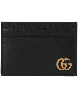 Gucci Gucci Gg Marmont Card Case - Black
