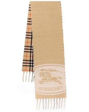 Burberry Reversible Cashmere Scarf - Natural