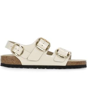 Birkenstock Milano Big Buckle Sandals - White
