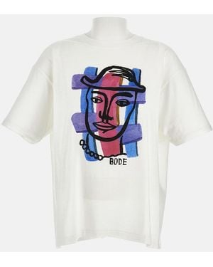 Bode Chapeau Tee T-Shirt - Blue