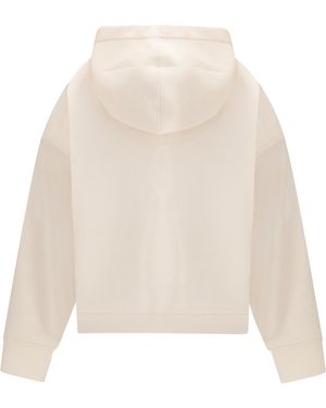 Fabiana Filippi Hooded Sweatshirt Modal Sweatshirts - White