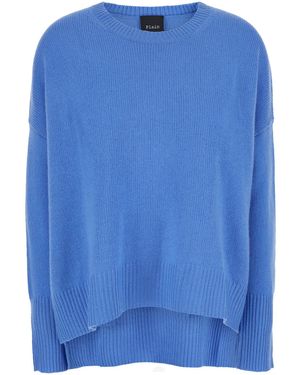 Le Plain Oversized Crewneck Jumper - Blue